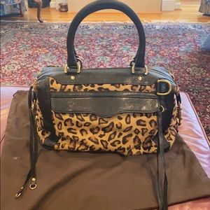 Rebecca Menkoff Leopard Hair Bag